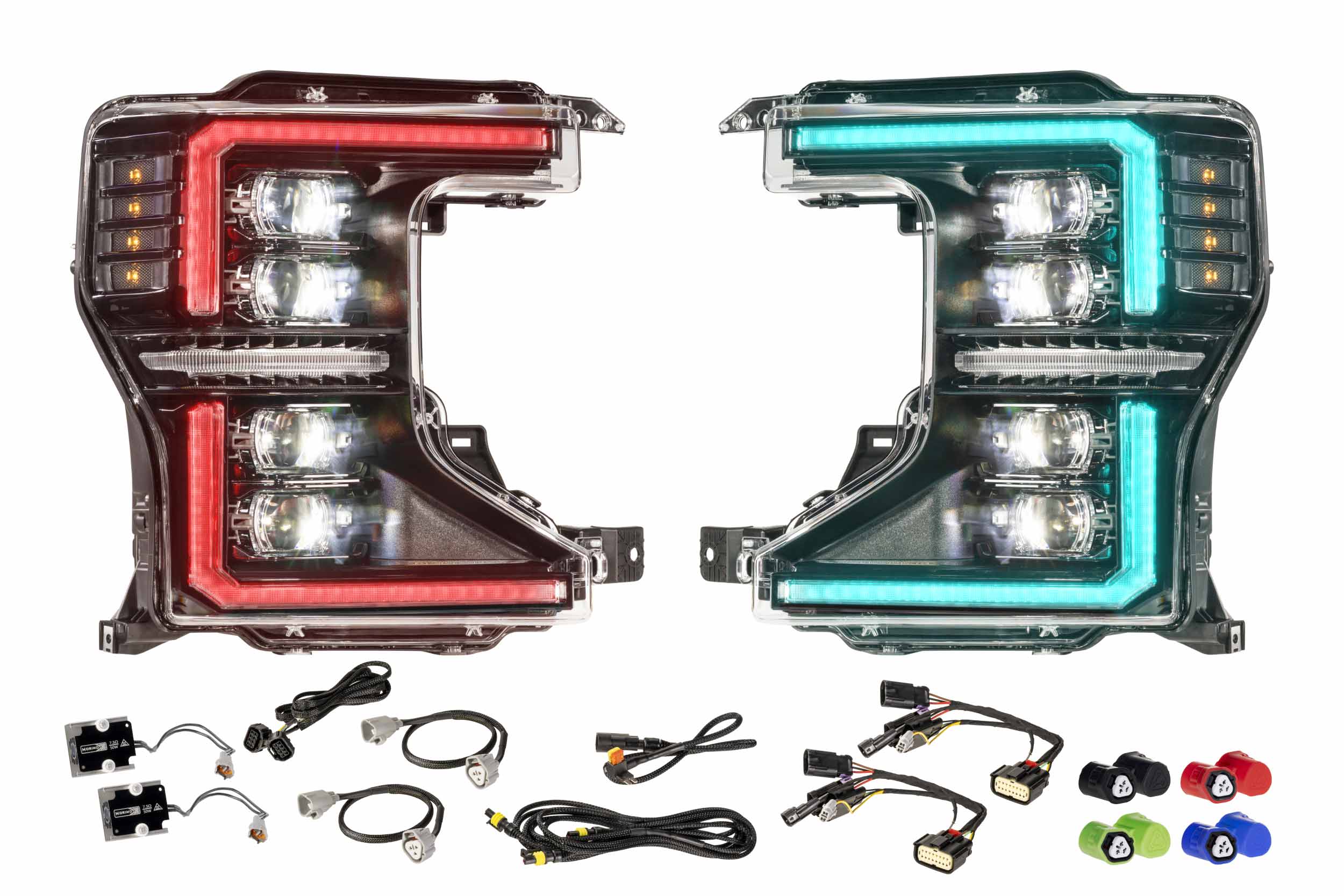 LF2-508R | 20-22 Ford Super Duty Morimoto XRGB Evo Headlights